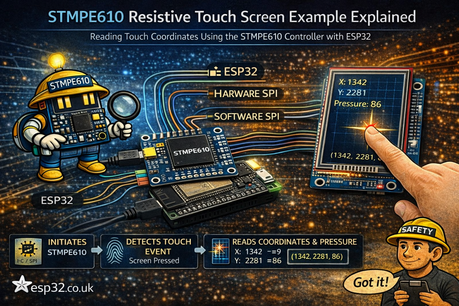 STMPE610 Resistive Touch Controller Explained