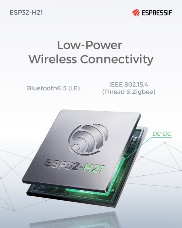 ESP32-H21 Announced: Low-Power Thread and Bluetooth LE SoC