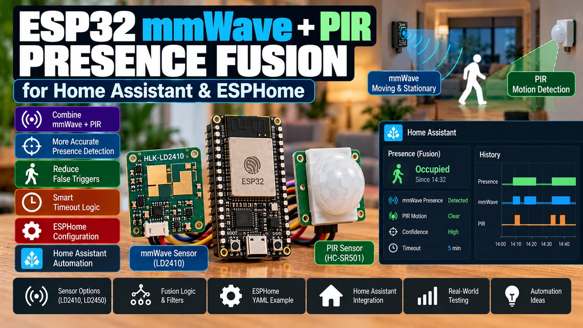 esp32 mmwave pir presence fusion home assistant esphome